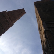 The leaning tower of Bologna? Pisa must have the copyright. This one was cool though.