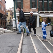 An orienteering event was happening in central Venice. Pete remembers being this lost little lad!