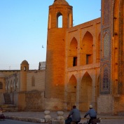 095 'Sunset Cyclists' - Bukhara, Uzbekistan