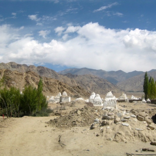 On the way out of Leh